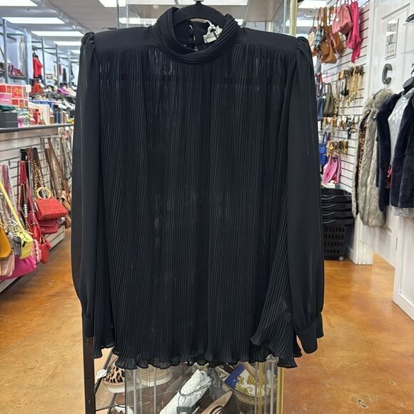 Frame stong shoulder pleated blouse - Picture 1 of 10